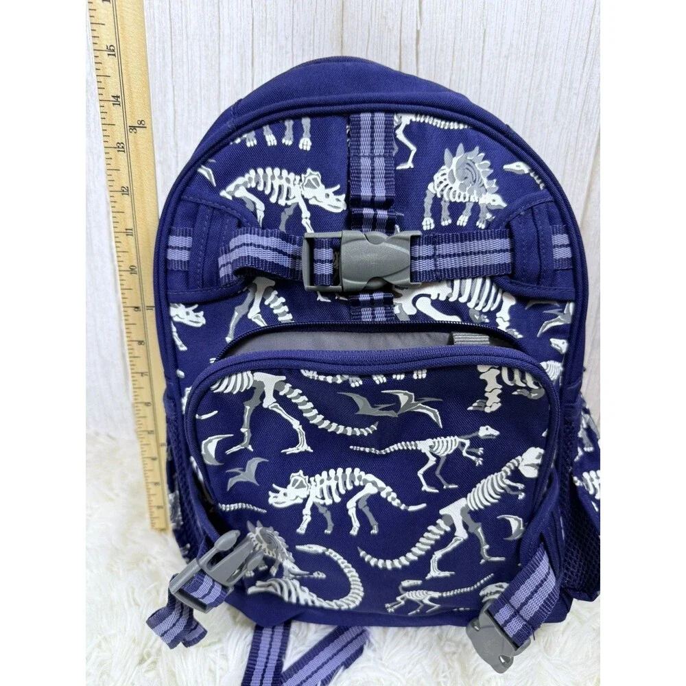 Pottery Barn Kids Mackenzie Navy Dinosaur Bones Glow in the Dark Travel Backpack